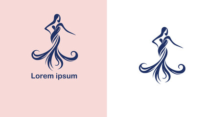 Fashion Style Trend Vogue unique logo design illustration