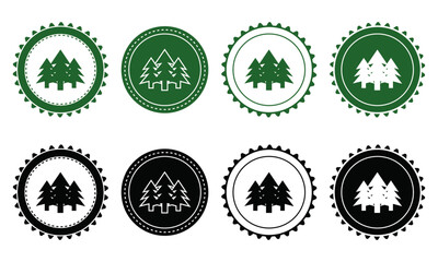 Ecology icon set. Ecology Stamps. Environment, sustainability, nature, recycle, renewable energy; electric bike, eco-friendly, forest, wind power, green symbol. Solid icons vector collection.