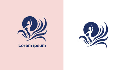 Fashion Style Trend Vogue unique logo design illustration