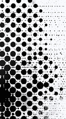 black and white monochrome texture background, dotted white background with black dots and white, vertical, motion design 2d animated background 