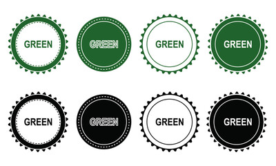 Ecology icon set. Ecology Stamps. Environment, sustainability, nature, recycle, renewable energy; electric bike, eco-friendly, forest, wind power, green symbol. Solid icons vector collection.