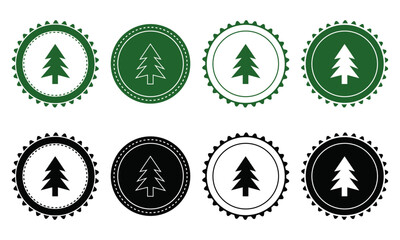 Ecology icon set. Ecology Stamps. Environment, sustainability, nature, recycle, renewable energy; electric bike, eco-friendly, forest, wind power, green symbol. Solid icons vector collection.