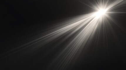 Light Beam on Black Background