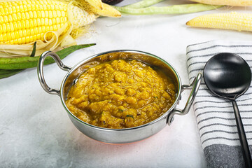 Vegan cuisine - Indian soup daal