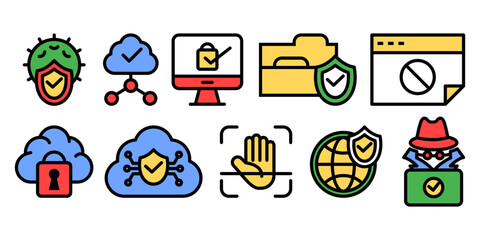 Internet Security Icon Vector
