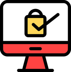 Internet Security Icon Vector