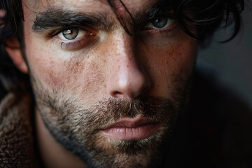 Fototapeta premium AI generated photo of smiling young person blogger taking selfie vlog blog content