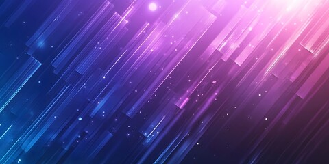 Abstract background with purple hues and diagonal glowing lines.