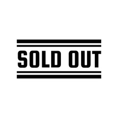 Sold stamp logo. Vector illustration for web design