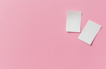 Remote working message written on ripped torn paper pieces with pink background. Conceptual remote working symbol. Copy space