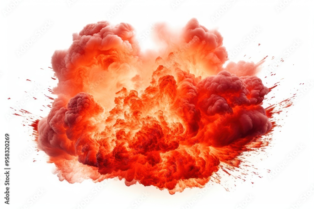 Canvas Prints explosion explosion smoke flame.