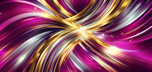 Fototapeta premium Abstract Illustration of energetic and dynamic swirl of vibrant hues