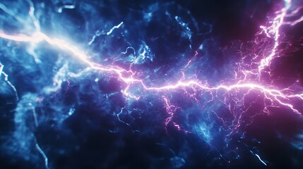 Blue and pink electric lighting, abstract electrical background