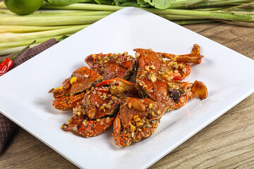 Steamed Spider crab Claws in tamatind sauce