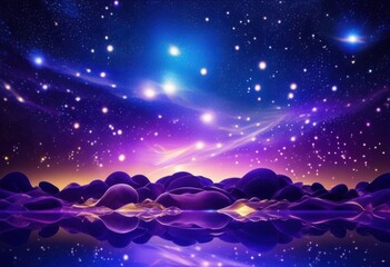 stunning celestial themed product display featuring dazzling lights vibrant colorful elements creating magical atmosphere, colors, illumination, starry