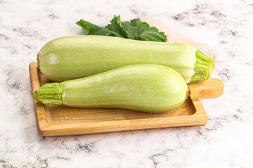 Raw frsh ripe zucchini vegetable