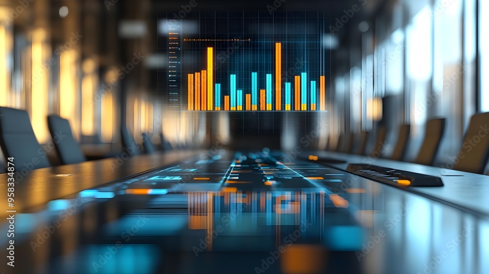 Poster Data Visualization: Meeting Table with Graph Projection