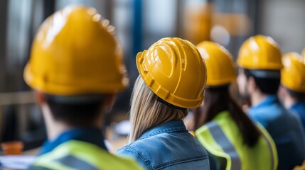 Workers at Labor Union Meeting Discussing Rights and Benefits