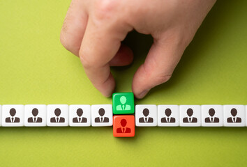 Replacing an old employee with a new one. Maintaining the company's performance, replacing workers...
