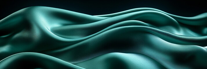 Obraz premium green silk