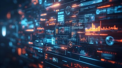 Futuristic Digital Interface - Abstract Technology Background