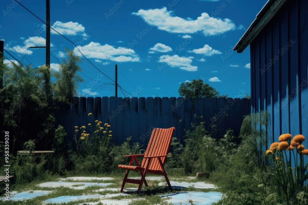 Canvas Prints backyard sky architecture building.