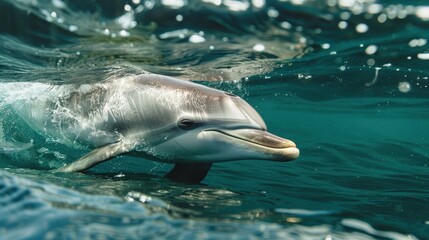 Marine mammals, such as dolphins and whales, are key indicators of ocean health.
