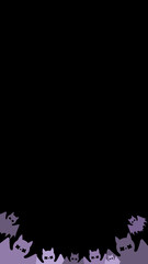 16:9 ハロウィンのバサバサコウモリフレーム☆