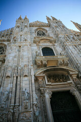 Exterior of Duomo di Milano in Italy