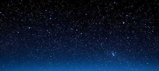 Fototapeta premium A serene, starry sky background with a dark space for text 