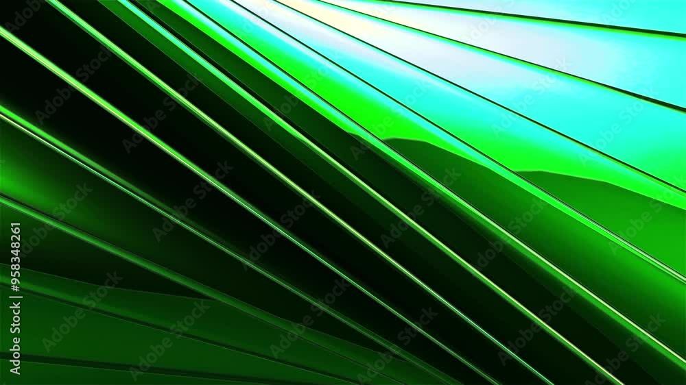 Poster Abstract colorful striped background animation. Abstract background, gradient background, moving background. Diagonal moving 3d texture with lines and glitter. Abstract animation 4K