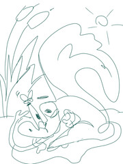 drawing of a squirrle