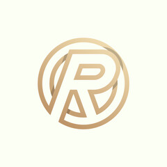 Initial OR or RO Logo design, Monogram Letter O with R combination, vector Illustration