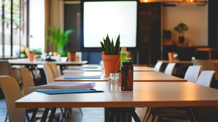 Modern Office Meeting Room Setup