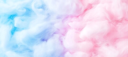 Fototapeta premium A soft, fluffy cotton candy background with a clear area for text