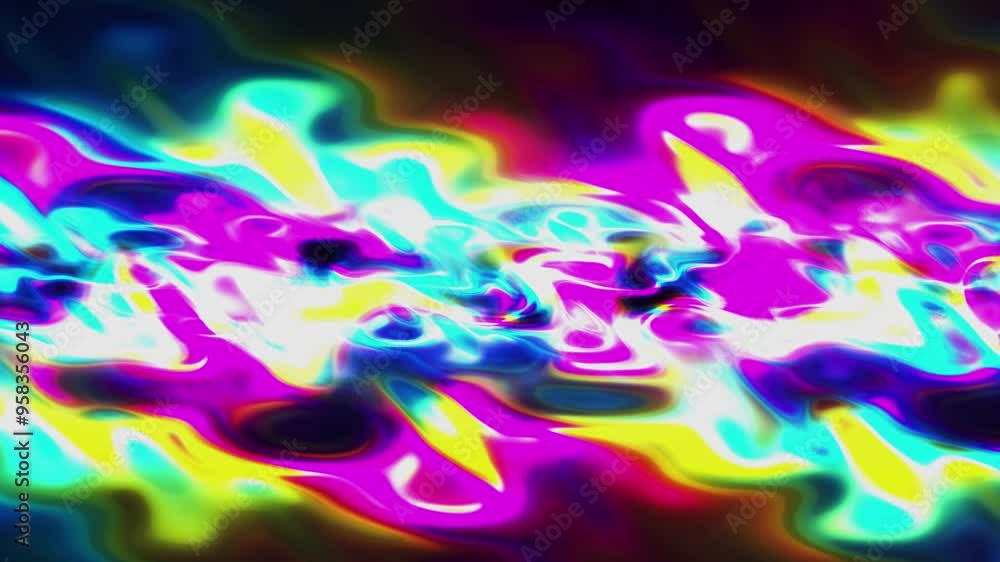 Aufkleber abstract particles background. bright colorful liquid particles. motion design background shining ne