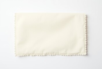 Fototapeta premium Minimalist Product Photography of Off-white Polyester Fabric Swatch, Perfect for E-commerce and Branding, Fabric Texture Close-up, Sewing Supplies, DIY Inspiration 