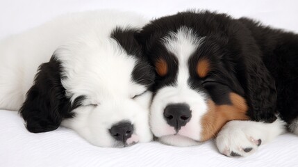 Two Adorable Puppies on a "Rambo Mission" with Action-Packed Gear, Including Miniature Bandanas, Toy Weapons, and a Determined Expression. The Scene Blends Cuteness with Playful Action