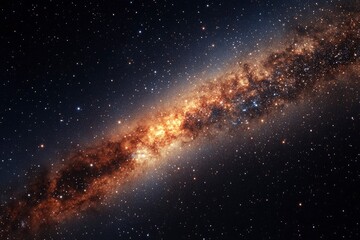 Fototapeta premium Milky way galaxy with stars and space dust in the universe , ai