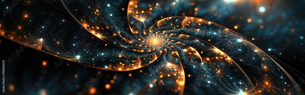 Poster Beautiful mandala depicted in a 3D cartoon rendering Abstract fractal shapes and patterns Mysterious psychedelic relaxation design Dynamic flowing natural forms Sacred geometry elements Infinite u