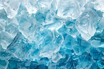 Obraz premium Background of crushed ice cubes showing refreshing coolness