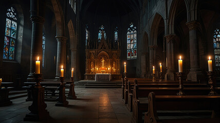 Gothic Cathedral Sanctuary