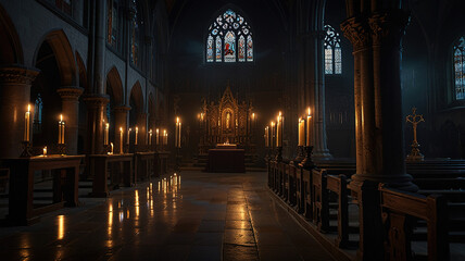 Gothic Cathedral Sanctuary