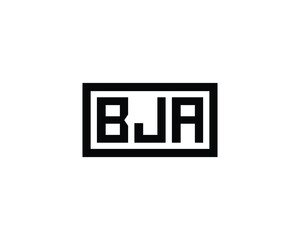 BJA logo design vector template. BJA