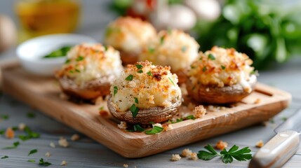 Grilled Button Mushrooms with Balsamic Glaze