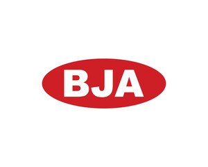 BJA logo design vector template. BJA