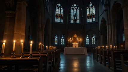 Fototapeta premium Gothic Cathedral Sanctuary