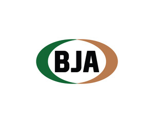 BJA logo design vector template. BJA