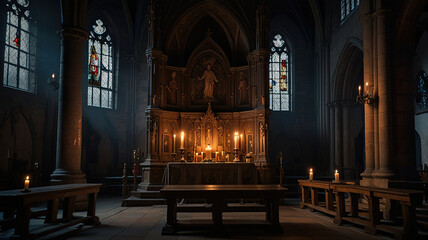 Gothic Cathedral Sanctuary