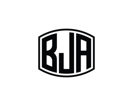 BJA logo design vector template. BJA